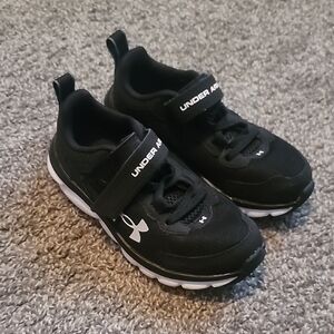 Under Armour Kids Black and White Sneakers